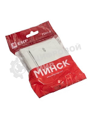 Выключатель 1-кл. СП Минск 10А проходной белый Basic EKF ERV10-025-10