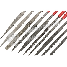 Набор надфилей Matrix 160 х 4мм 10шт обрезиненные рукоятки