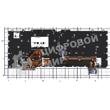 Клавиатура для ноутбука Lenovo ThinkPad Z13 Gen 1 черная без рамки с подсветкой
