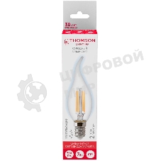Лампа светодиодная Hiper THOMSON LED FILAMENT TAIL CANDLE 7W 750Lm E14 6500K