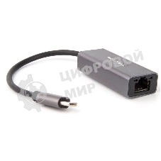 Кабель-переходник USB 3.1 Type-C -->RJ-45 1000Mbps Ethernet, Aluminum Shell, 0.15м Telecom TU320M