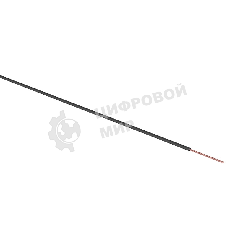 Провод ПГВА Rexant 1х0.75 мм², черный, бухта 100 м