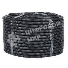 Труба гофрированная FRHF d16 мм с протяжкой черный (уп. 100 м) Plast PROxima EKF FRHF-16