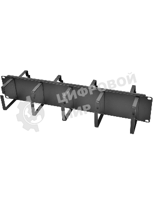 Кабельный органайзер Горизонтальный ЦМО ГКО-2-9-9005 двухсторонний кольца 2U шир.:19