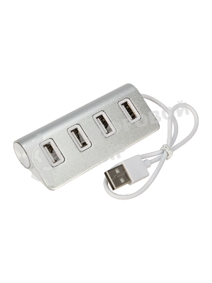 Разветвитель Rexant 4 USB-port серебристый