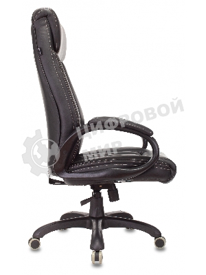 Кресло Бюрократ T-9922N Leather Venge Black черный, экокожа