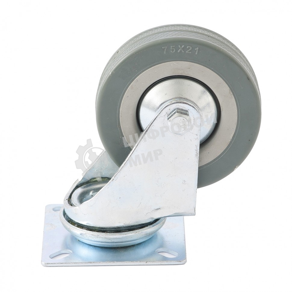 Колесо Сибртех поворотное d-75мм крепление  платформенное