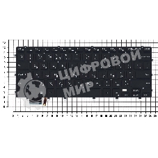 Клавиатура для ноутбука Dell XPS 15 9550 черная с подсветкой