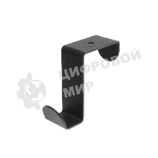 Держатель Rexant для хранения одежды в стиле лофт, крепление на дверь, 3 штуки, черный