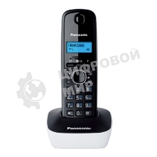 Телефон беспроводной (DECT) Panasonic KX-TG1611RUW (белый) АОН, Caller ID,12 мелодий звонка,подсветка дисплея,поиск трубки