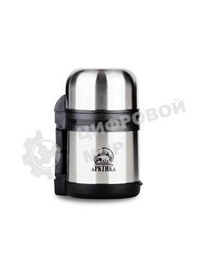 Термос Арктика 201-600 универсальная пробка, 0,6 л, с ручкой + чашка, холод/тепло 18 ч