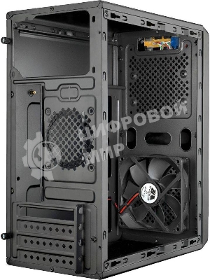 Компьютерный корпус Aerocool/Formula Cs-105, mATX, без БП, 187x361x355мм (ШxГxВ), USB 3.0 x1, USB 2.0 x1, металл 0,5мм, 120-мм вентилятор в комплекте, черный