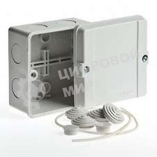 Коробка ОП Тусо распаячная 98х98х60мм сер. IP65 Рувинил 67048