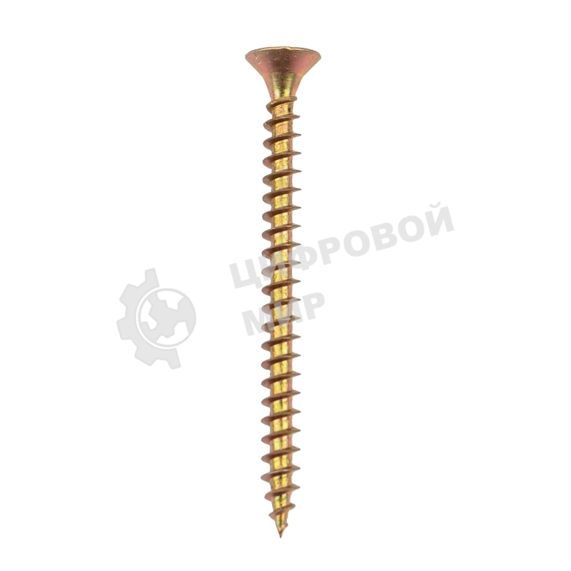 Саморез универсальный Kranz 4х50, желтый цинк, упаковка поставщика (6 000 шт.)