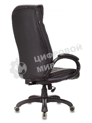 Кресло Бюрократ T-9922N Leather Venge Black черный, экокожа