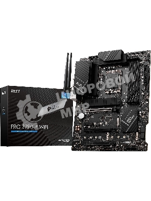 Материнская плата MSI PRO Z790-P WIFI, LGA 1700, Intel Z790, 4xDDR5, 6xSATA, 4xM.2, 1xPCIe 5.0 x16, 1xPCIe 4.0 x16, 1xPCIe 3.0 x16, 1xPCIe x1, 1xHDMI, 1xDP, 1x2.5Gb LAN, 4xUSB-A 2.0, 2xUSB-A 3.2 Gen 1, 1xUSB-A 3.2 Gen 2, 1xUSB-C 3.2 Gen 2x2, 6x3.5мм, 7.1, ATX