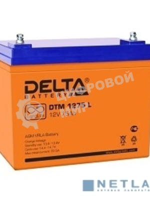 Батарея для ИБП Delta DTM 1275 L (12V, 75Ah)
