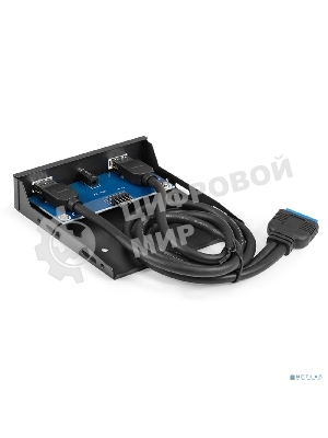 Планка USB на переднюю панель ExeGate U3H-627S, 3,5