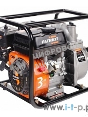 Мотопомпа Patriot MP 2036 S 335101420 Двиг. 4-т, АИ-92, 163сс, 5.5 л.с., самовсас., макс.производит. 36 м/ч (600 л/м), макс.глуб.всас. 8 м., макс.нап.30 м., диам.патруб.2