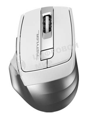 Мышь беспроводная A4Tech Fstyler FB35 белый/серый, 2000 dpi, радиоканал, Bluetooth, USB, кнопки - 6