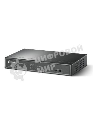 Коммутатор TP-Link 8-Port 10/100Mbps Unmanaged Switch with 4-Port PoE, metal case, desktop mount, PoE budget 41W.