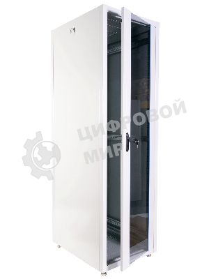 Шкаф телекоммуникационный напольный ЭКОНОМ 42U (600 × 600) дверь стекло, дверь металл