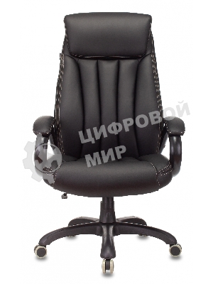 Кресло Бюрократ T-9922N Leather Venge Black черный, экокожа