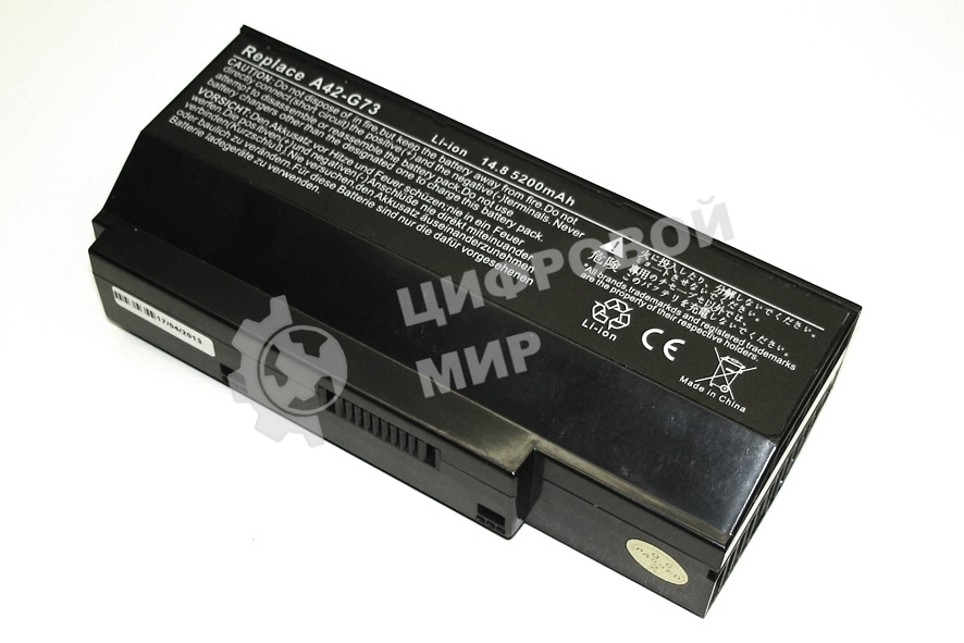 Аккумуляторная батарея для ноутбука Asus G53 14.6V 5200mAh OEM черный