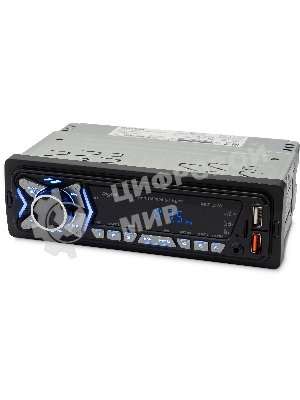 Автомагнитола Digma MCP-227B, 1 DIN, Bluetooth, USB Type-A, AUX, пульт ДУ
