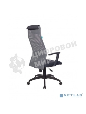 Кресло руководителя Бюрократ KB-8N/DG/TW-12 серый TW-04 TW-12 сетка