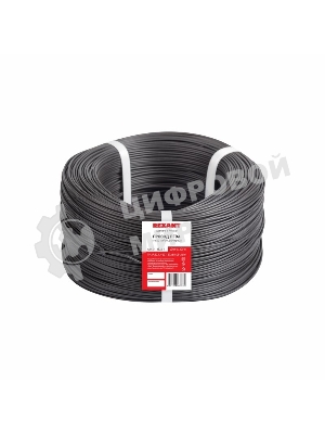 Провод ПГВА Rexant 1х1.00 мм², Cu, черный, бухта 200 м