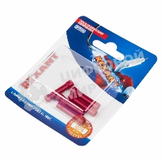 Соединительная гильза Rexant изолированная L-26 мм, 0.5-1.5 мм², ГСИ 1.5/ГСИ 0,5-1,5/BV1.25, красная, в упак. 5 шт.