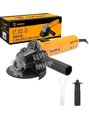 Угловая шлифовальная машина Deko DKAG750 750Вт 12000об/мин рез.шпин.:M14 d=125мм