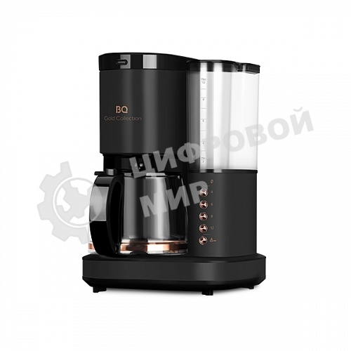 Кофеварка капельная BQ CM7002 Black-Rose Gold со встроенной кофемолкой, исп. кофе - молотый/зерновой, 1.25 л, 800 Вт.