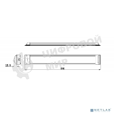 Светодиодный светильник ЭРА SPO-5-20-4K-M (F) 600x75x25 18Вт 1200Лм 4000К мат СТАЛЬ-БЕЛ