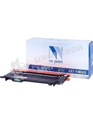 Картридж лазерный NVPrint совместимый Samsung CLT-Y406S Yellow для CLP-360/365/368/CLX-3300/3305 (1000k)
