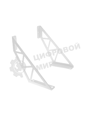 Кронштейн Rexant в стиле лофт для крепления полок, настенный, белый