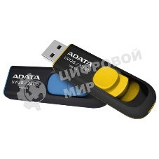 Флешка USB ADATA UV128 (AUV128-32G-RBE), 32Gb, USB 3.0, R/W 100/30, черный/синий