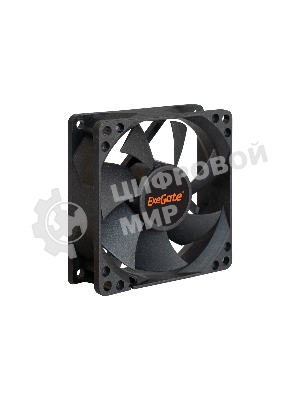 Вентилятор для корпуса ExeGate EX08025S3P черный, 80 мм, 2200 об/мин, 22.5 дБ, 3 pin