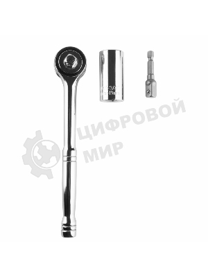 Универсальный торцевой ключ с трещоткой Rexant 7-19 мм