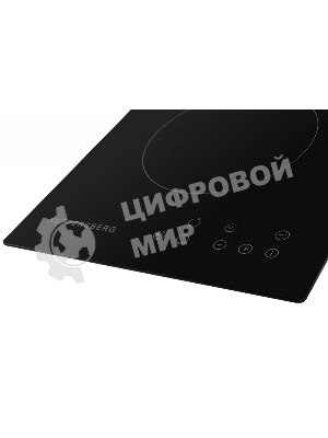 Электрическая варочная панель Kuppersberg ECO 301/ширина 30 см, 2 зоны ускоренного нагрева HI-Light, сенсорное управление, 3 цифровых дисплея, 9 уровней мощности, таймер, автоматика закипания, автоотключение, защита от детей, индикаторы остаточного тепла, Stop & Go, черный/прямой край