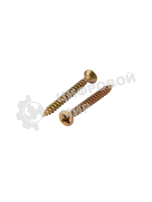 Саморез универсальный Kranz 3.5х35, желтый цинк, короб (200 шт./уп.)