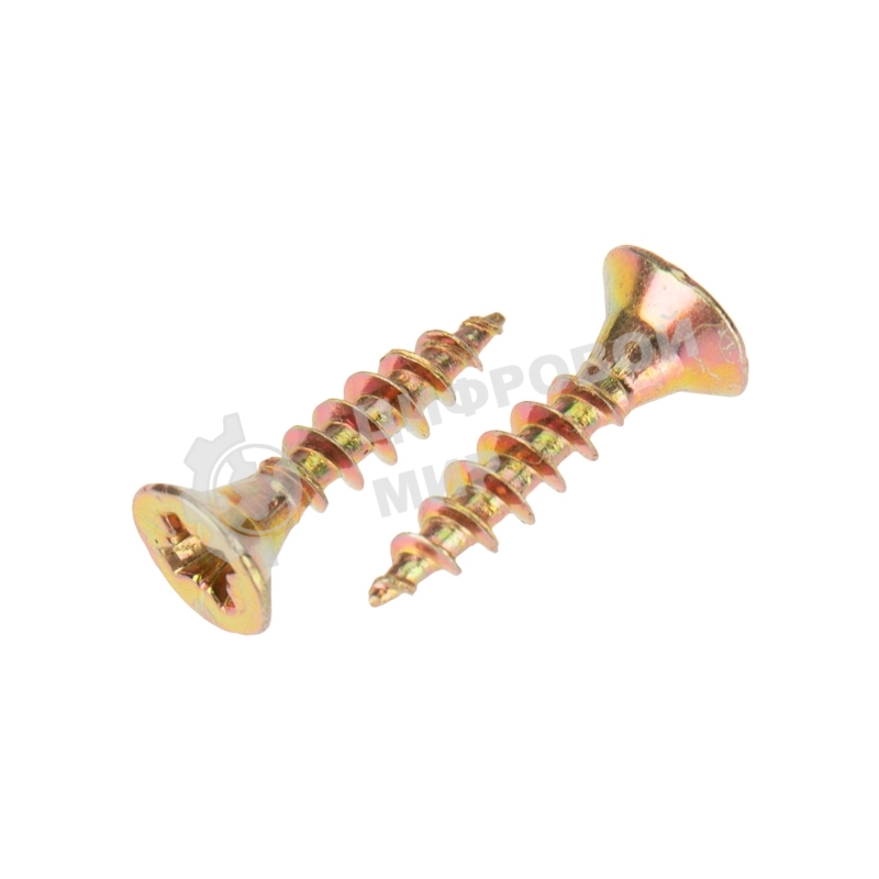 Саморез универсальный Kranz 3.5х16, желтый цинк, короб (200 шт./уп.)