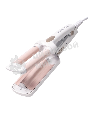Щипцы для завивки волос Galaxy Line GL4667 белый/бежевый, 10 мм, 180 °C, 1 режим