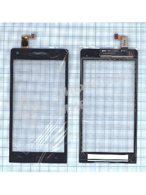 Сенсорное стекло (тачскрин) для Huawei Ascend G6, черное