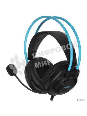 Гарнитура A4Tech Fstyler FH200U серый/синий, проводная