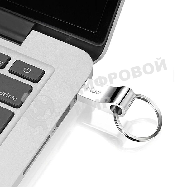 Флешка USB Netac U275 (NT03U275N-032G-20SL), 32Gb, USB 2.0, R/W 50/40, серебристый