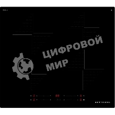 Индукционная варочная панель Kuppersberg ICI 606, 60 см, индукция, High-Tech, inverter, прямой край, 9 уровней мощности, бустер, Stop and Go, автоматическое отключение, таймер, индикатор остаточного тепла, сенсорное управление, черный