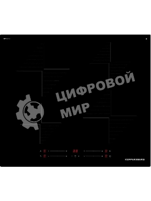 Индукционная варочная панель Kuppersberg ICI 606, 60 см, индукция, High-Tech, inverter, прямой край, 9 уровней мощности, бустер, Stop and Go, автоматическое отключение, таймер, индикатор остаточного тепла, сенсорное управление, черный