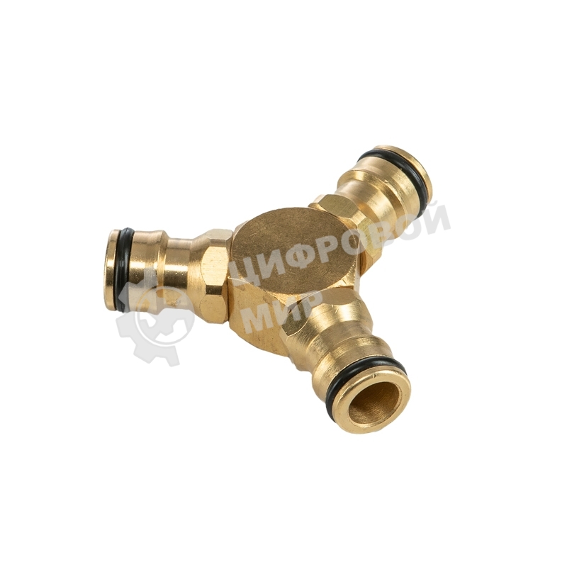 Тройник Y для быстросъемного соединения, латунный Профи ЧЕТЫРЕ СЕЗОНА